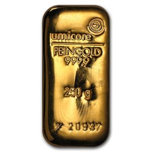 250 gram umicore goudbaar goud kopen goudprijs