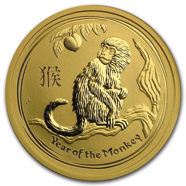 Lunar Aap 1/2 troy ounce gouden munt 2016