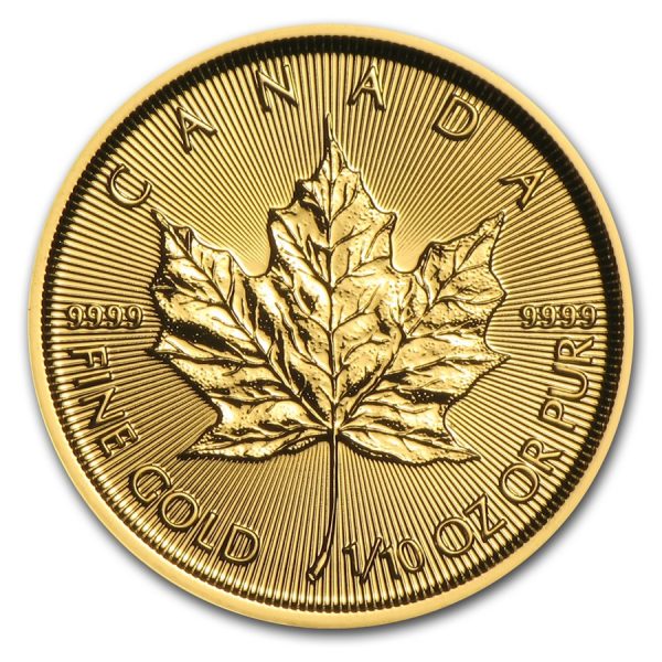 Maple Leaf 1/10 troy ounce gouden munt 2016