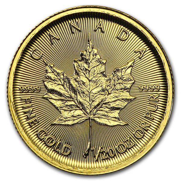 Maple Leaf 1/20 troy ounce gouden munt 2016