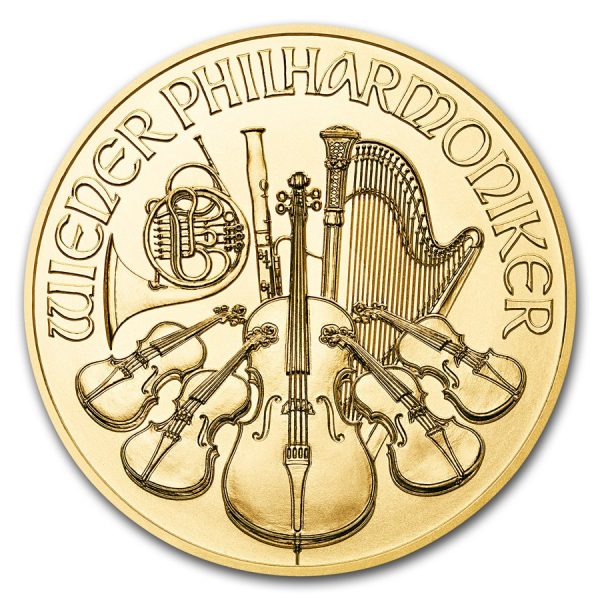 Philharmoniker 1/10 troy ounce gouden munt 2018