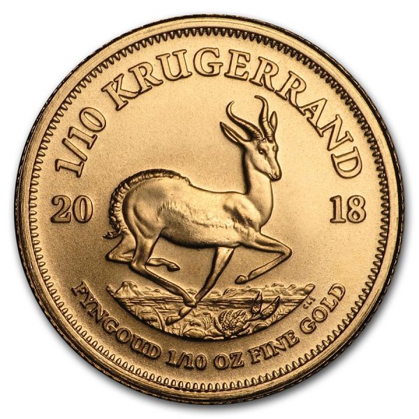 Krugerrand 1/10 troy ounce gouden munt 2018