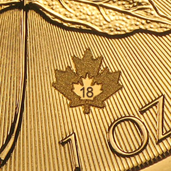 Maple Leaf 1 troy ounce gouden munt 2018