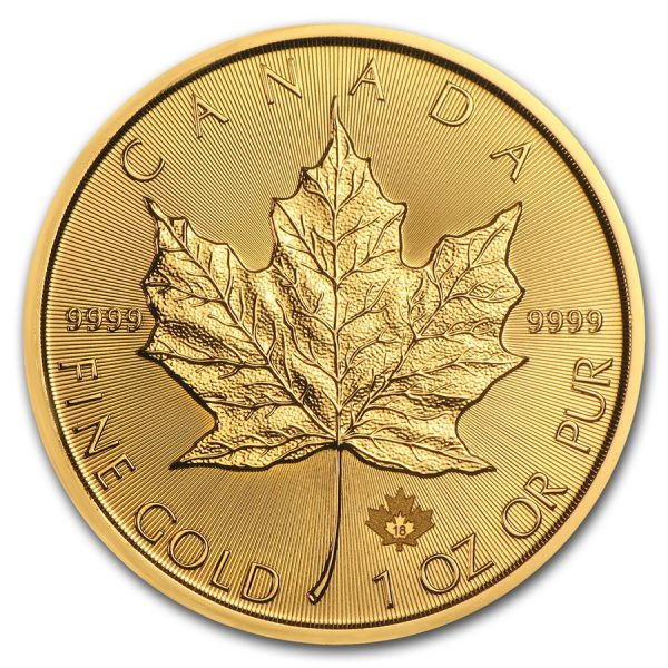 Maple Leaf 1 troy ounce gouden munt 2018