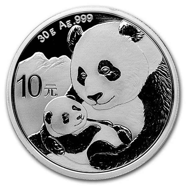 Panda 30 gram zilveren munt 2019