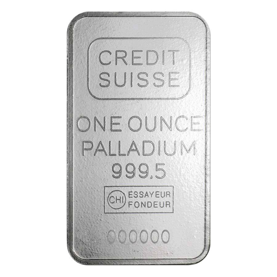 Credit Suisse 1 troy ounce palladium BTW-vrij kopen - Aullure